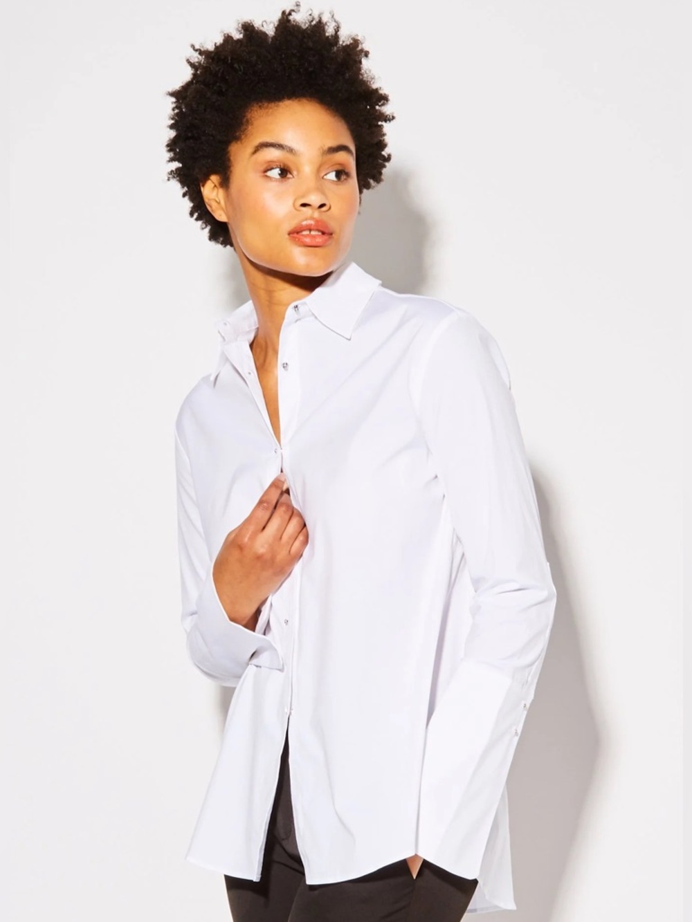 Misha Nonoo Husband Shirt size Small white